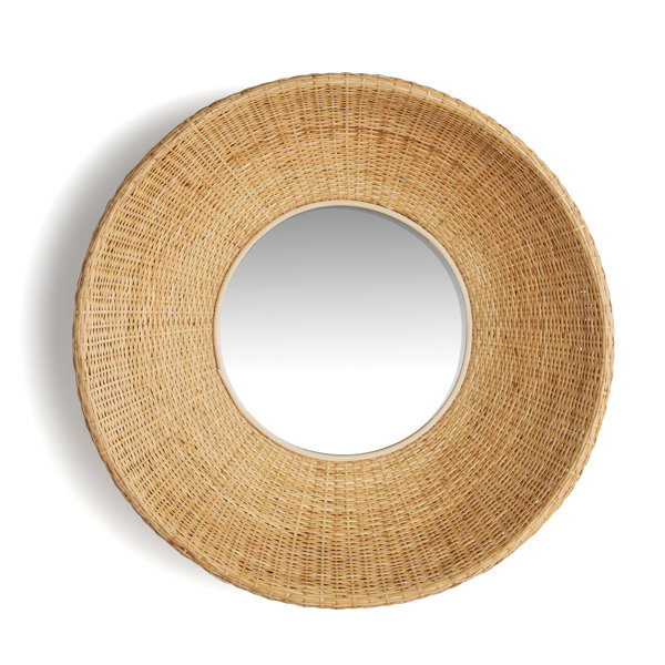 Napa Home & Garden Rattan Round Wall Mirror | Wayfair